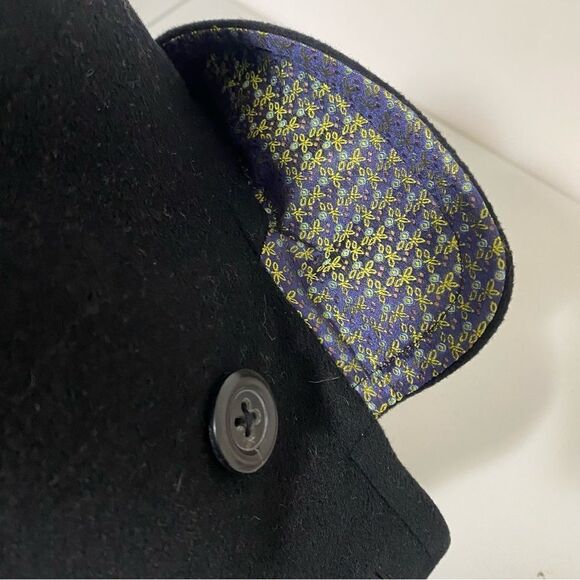 J CREW Black Wool Double Breasted Pea Coat - Picture 9 of 11